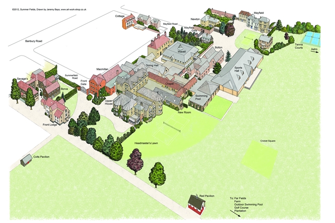 Map Illustration of Summerfield School