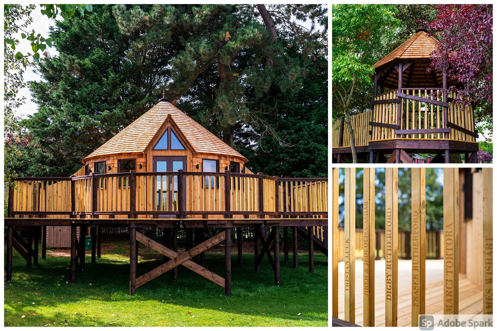 Wooden building on wooden stilts